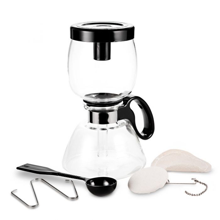 Siphon coffee maker Tea Siphon pot vacuum coffeemaker glass type coffee  machine filter 5cup - King of Cocaine