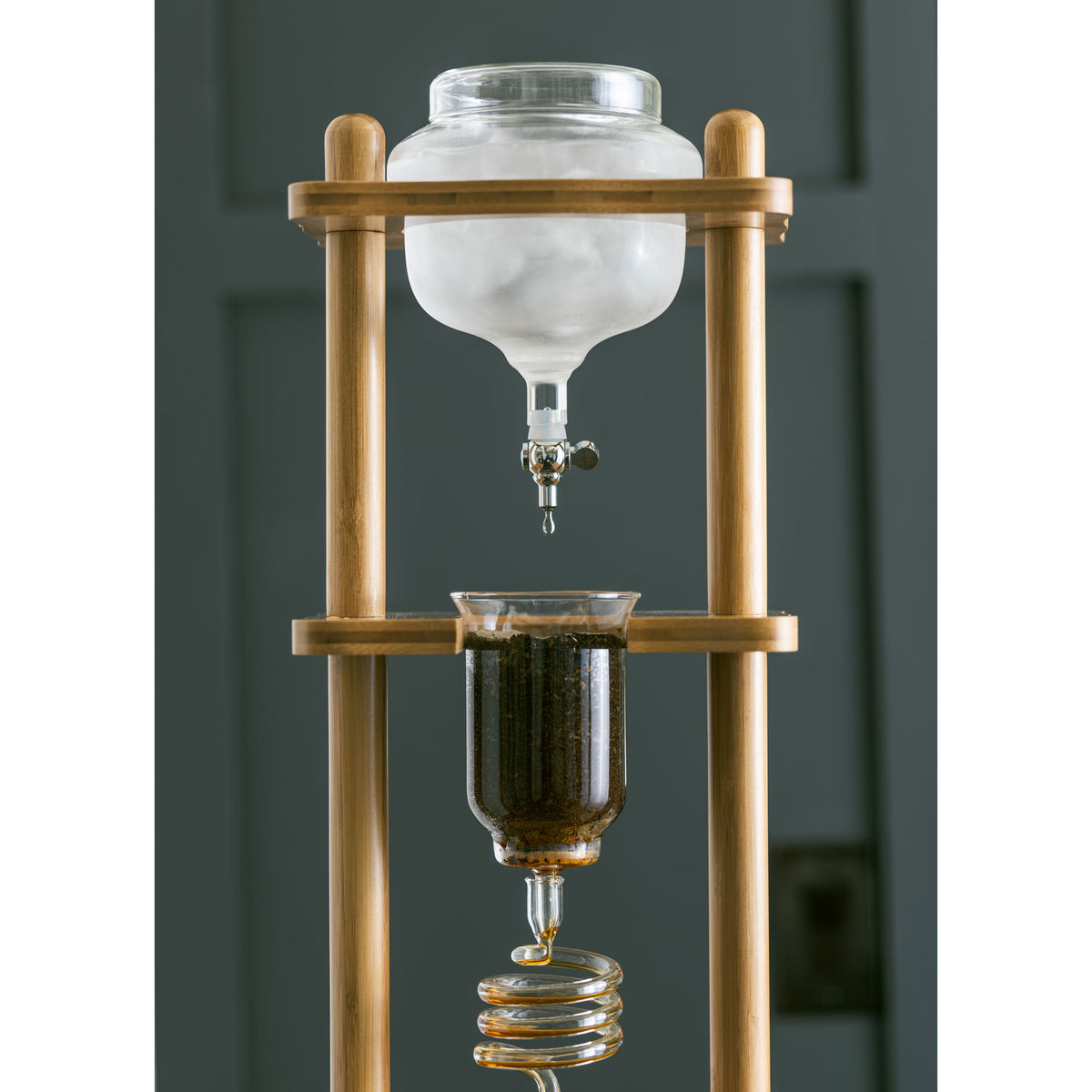 JOYDING Iced Coffee Cold Brew Drip Tower 6-8 cup Coffee Maker