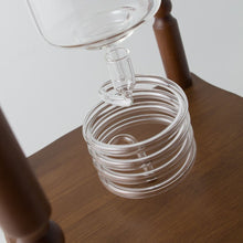 Load image into Gallery viewer, Yama Glass 25 Cup Cold Drip Maker Curved Brown Wood Frame