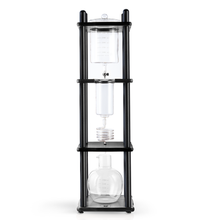 Load image into Gallery viewer, 25 Cup Cold Drip Maker Straight Black Wood Frame