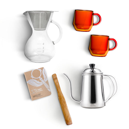 Hearth & Yama CD4 Pour Over Coffee Kit - Amber