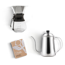 Load image into Gallery viewer, Yama Glass Drip Pot Home Coffee Kit - 4 Cup with Heat Sleeve