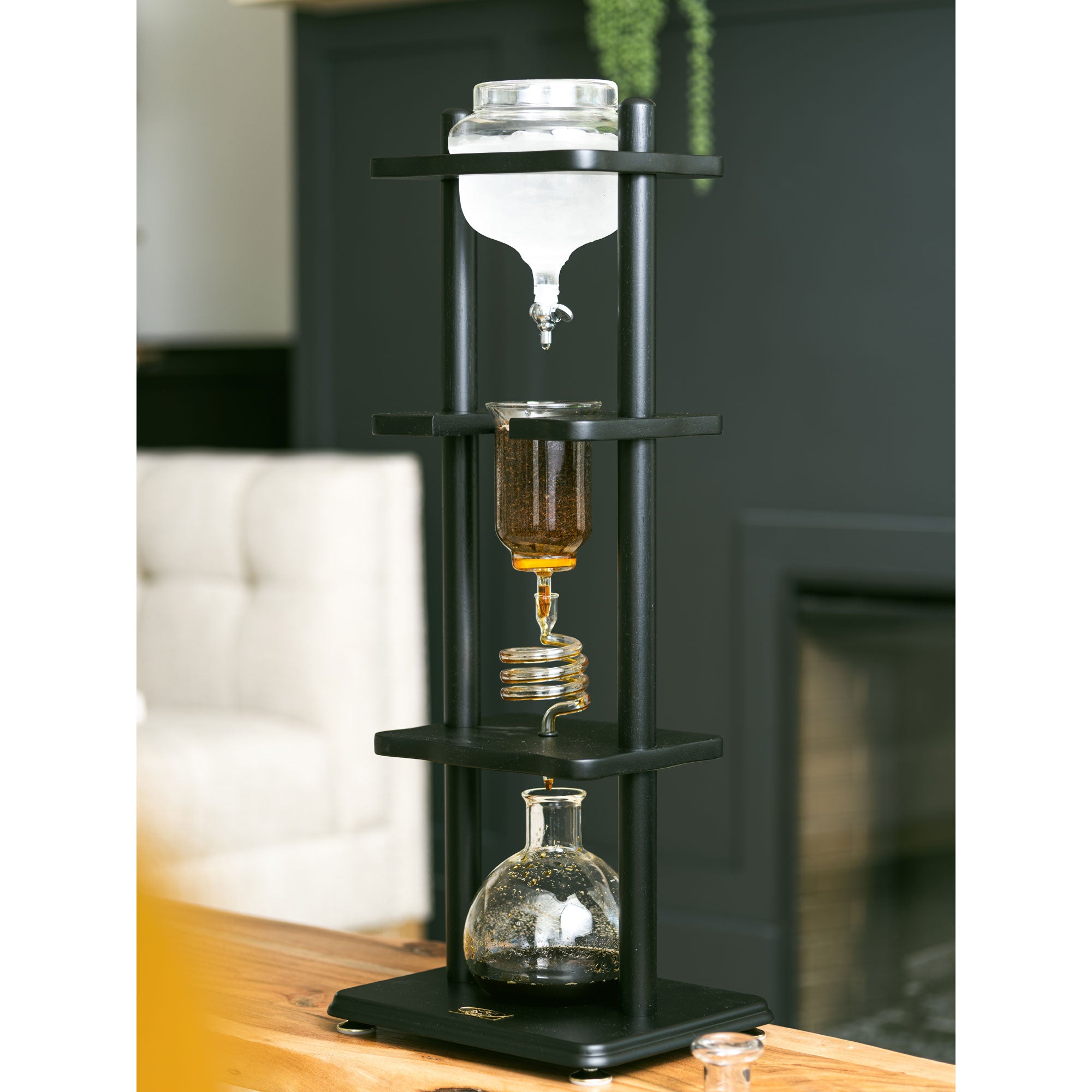 Cold Drip Tower Yama Coffee Maker 25 Cup Cold Drip Maker Straight