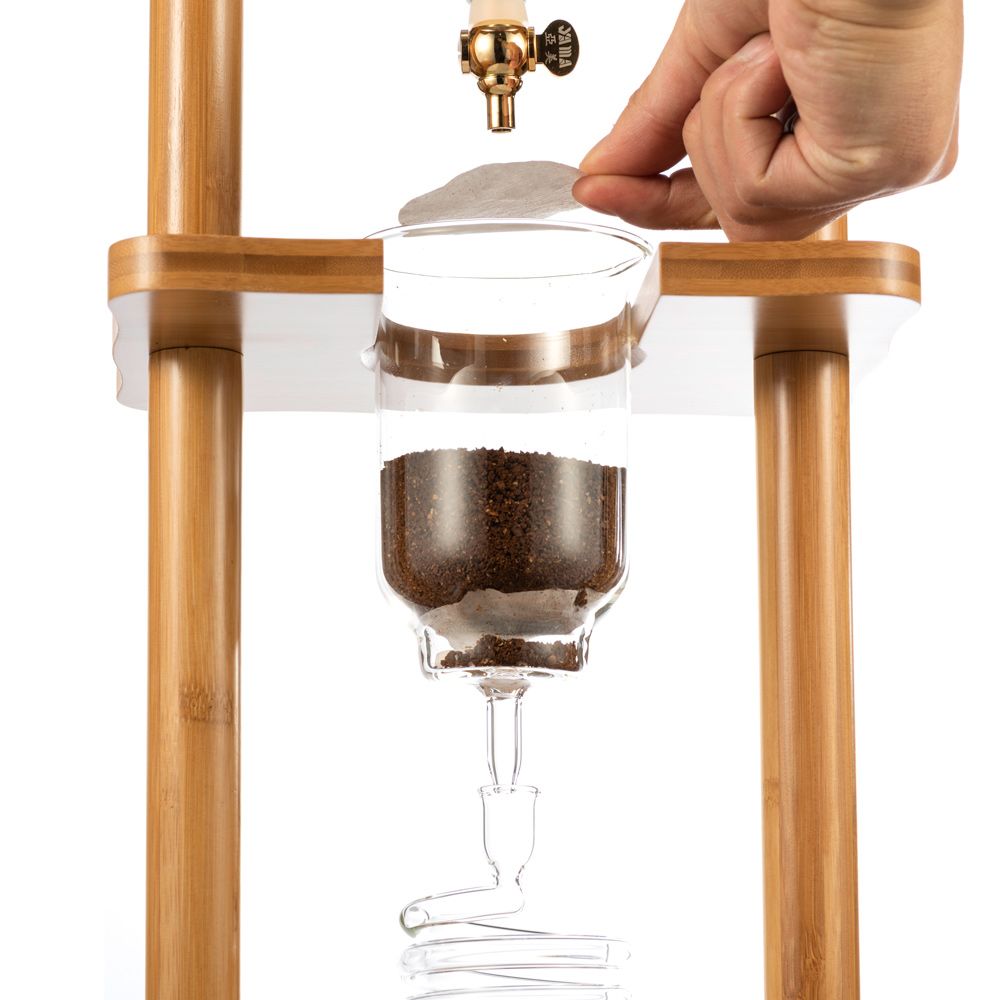 JOYDING Iced Coffee Cold Brew Drip Tower 6-8 cup Coffee Maker