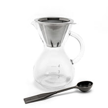 Load image into Gallery viewer, Yama Coffee Drip Pot with Glass Handle and Stainless Cone Filter - 20oz