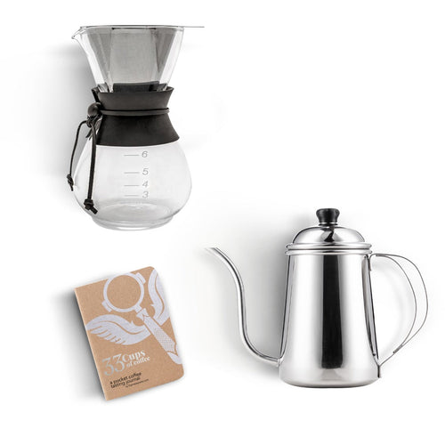 Yama Glass Drip Pot Home Coffee Kit - 6 Cup with Heat Sleeve