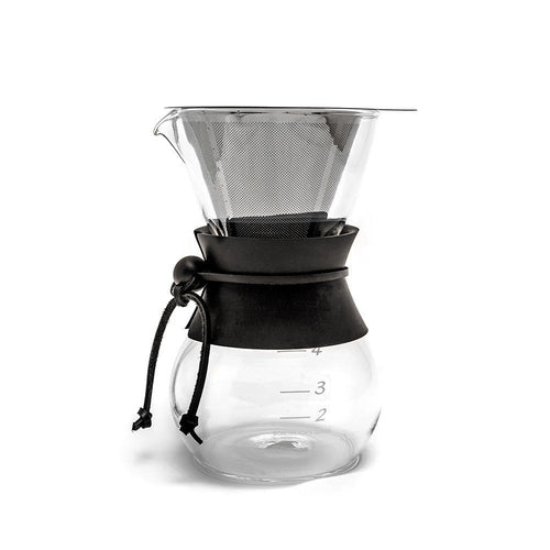 Yama Coffee Drip Pot with Stainless Cone Filter - 20oz